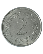 Malta 2 cêntimos 1972