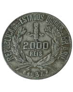 Brasil 2000 Réis 1934 - Mocinha (Prata)