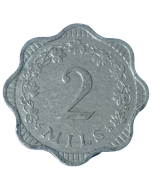 Malta 2 mils 1972