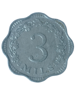 Malta 3 mils 1972
