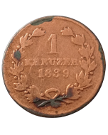Baden 1 kreuzer 1839