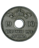 África Oriental Alemã 10 Hellers 1909 J