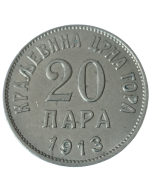 Montenegro 20 Para 1913