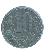 Comuna de Argel 10 cents 1916 -  Notgeld Argelia