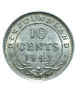 Domínio de Terra Nova (New Foundland) 10 Cents 1941 - Prata  