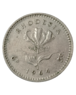 Rodésia 6 Pence 1964