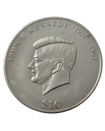 Libéria 10 Dólares 2000 - 37º Aniversário - Morte de John F. Kennedy