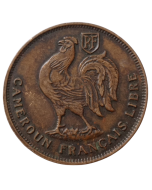 Camarões Francês 1 franco 1943  - Camarões Franceses Livres