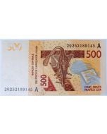 Estados da África Ocidental 500 Francos CFA 2020 FE - (A) Costa do Marfim  