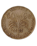Guadalupe 50 Cêntimes 1921