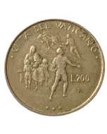 Cidade do Vaticano 200 Liras 1995 - Agricultura - Papa João Paulo II