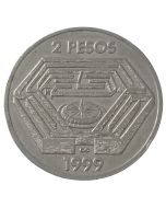 Argentina 2 Pesos 1999 - 100º aniversário - nascimento de Jorge Luis Borges