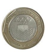 Colômbia 1000 Pesos 2020 - Tartaruga Cabeçuda