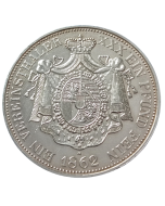 Liechtenstein 1 Vereinstaler 1862 - Prata (AM Restrike 1966)