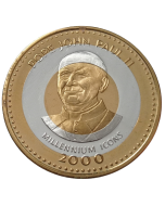 Somália 250 shillings 2000 - Papa João Paulo II (Trimetálica)