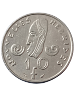 Novas Hébridas 10 francos 1977
