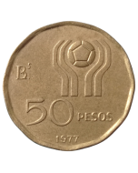 Argentina 50 pesos 1977 - Copa do Mundo da FIFA, Argentina 1978