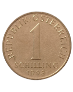 Áustria 1 Schilling 1993