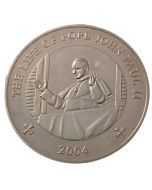 Somália 25 shillings 2004 - Vida do Papa João Paulo II - Papa João Paulo na Janela no Vaticano