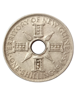 Território de Nova Guiné 1 Shilling 1945 - Prata
