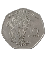 Maurício 10 Rúpias 1997