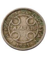 Colômbia 2 Centavos 1921 - Leprosário
