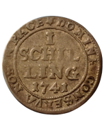 Cidade de Zurique 1 Shilling 1741 - Cantões Suíços 