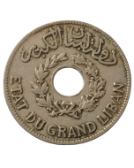 Líbano 1 piastre 1925 - Protectorado Francês 