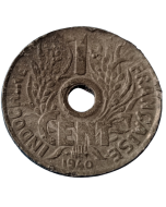 Indochina Francesa 1 cent 1940