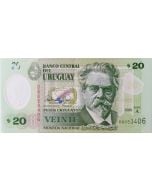 Uruguai 20 Pesos Uruguaios 2020 - Polímero