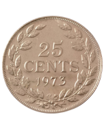 Libéria 25 Centavos 1973