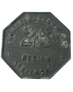 Região de Provença-Alpes-Côte d'Azur 25 cents 1918 