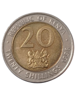 Quênia 20 Shillings 1998
