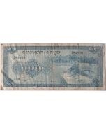Camboja 100 Riels 1956