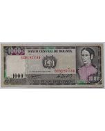 Bolívia  1000 Pesos Bolivianos 1982
