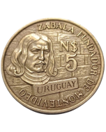 Uruguai 5 Novos Pesos 1976 - 250 Anos da Fundação de Montevidéu - Zabala