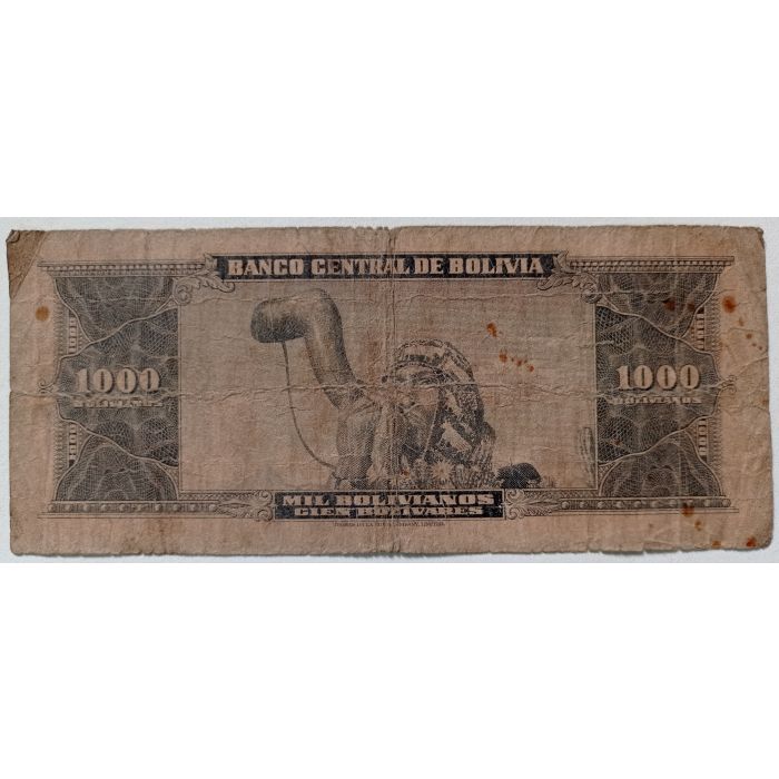 Bolívia 1000 Bolivianos 1945