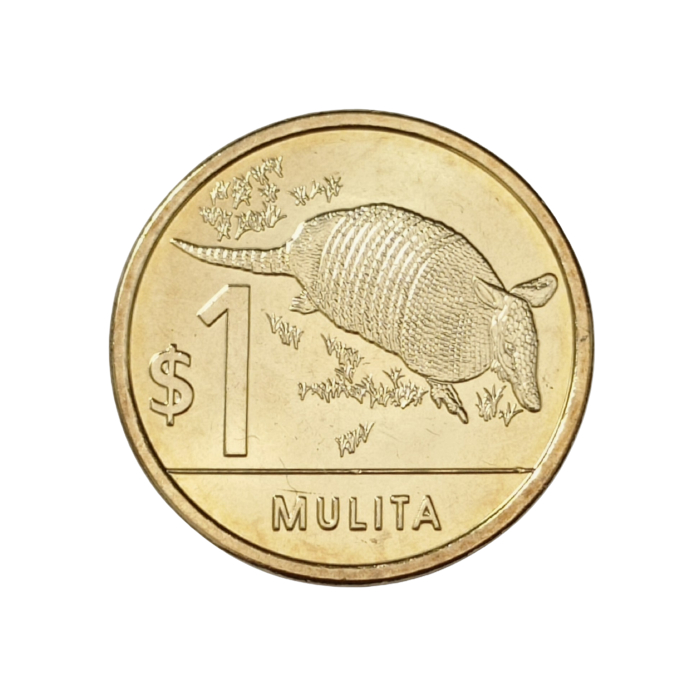 URUGUAY - PIECE de 1 Peso - Mulita /Famille Du Tatou - 2011