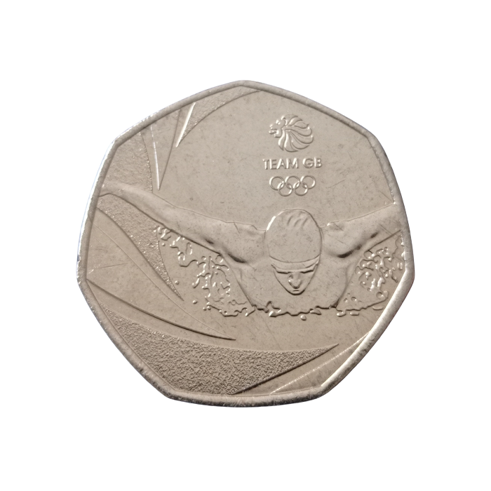 Reino Unido 50 pence 2016 - XXXI Jogos Olímpicos de Verão, Rio de