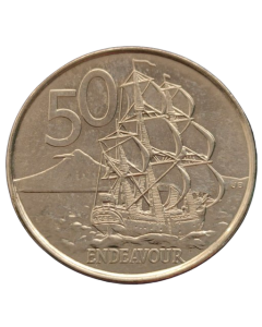 Nova Zelândia 50 Centavos 2006 