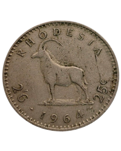 Rodésia 2½ Shillingns 1964