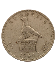 Rodésia 2 shillings 1964