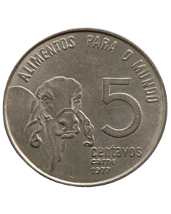 Brasil 5 Centavos 1977 - Série FAO - Zebu