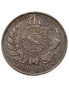 Brasil 2000 Réis 1889 - Prata