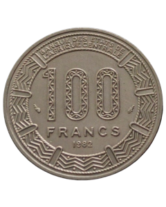 Gabão 100 Francos 1982