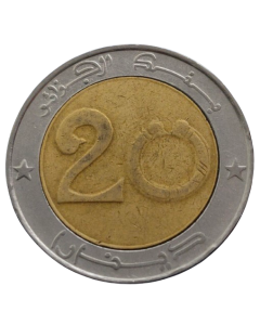 Argélia 20 Dinares 1993