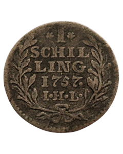 Hamburgo 1 shilling 1757 - Prata