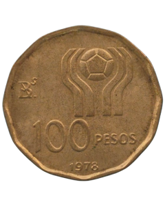  Argentina 100 Pesos 1978 - Copa do Mundo da FIFA