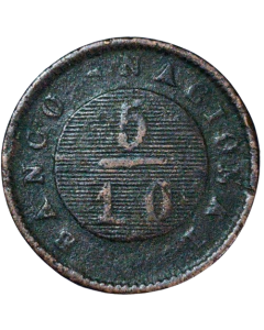 Províncias Argentinas - Buenos Aires  5/10 Reais 1831