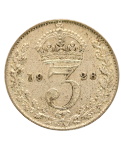 Reino Unido 3 Pence 1926 - Prata